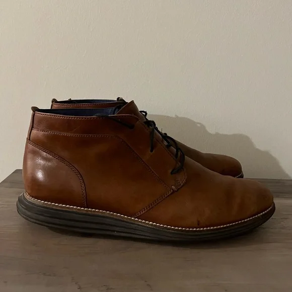 Cole Haan Original Grand Hiker Chukka Boots Shoes Brown Leather Mens Size 12M Cole Haan Grand.OS Mens size 12M Brown Leather Chukka Desert  main image 2